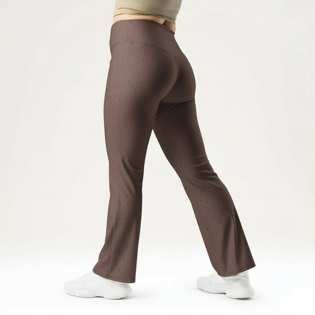 Espresso Tini Flare leggings in Brown