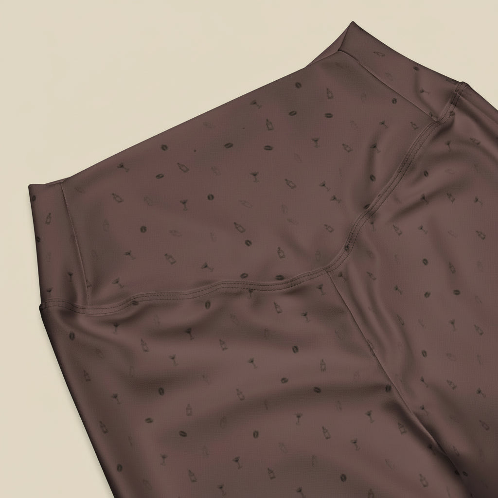 Espresso Tini Flare leggings in Brown