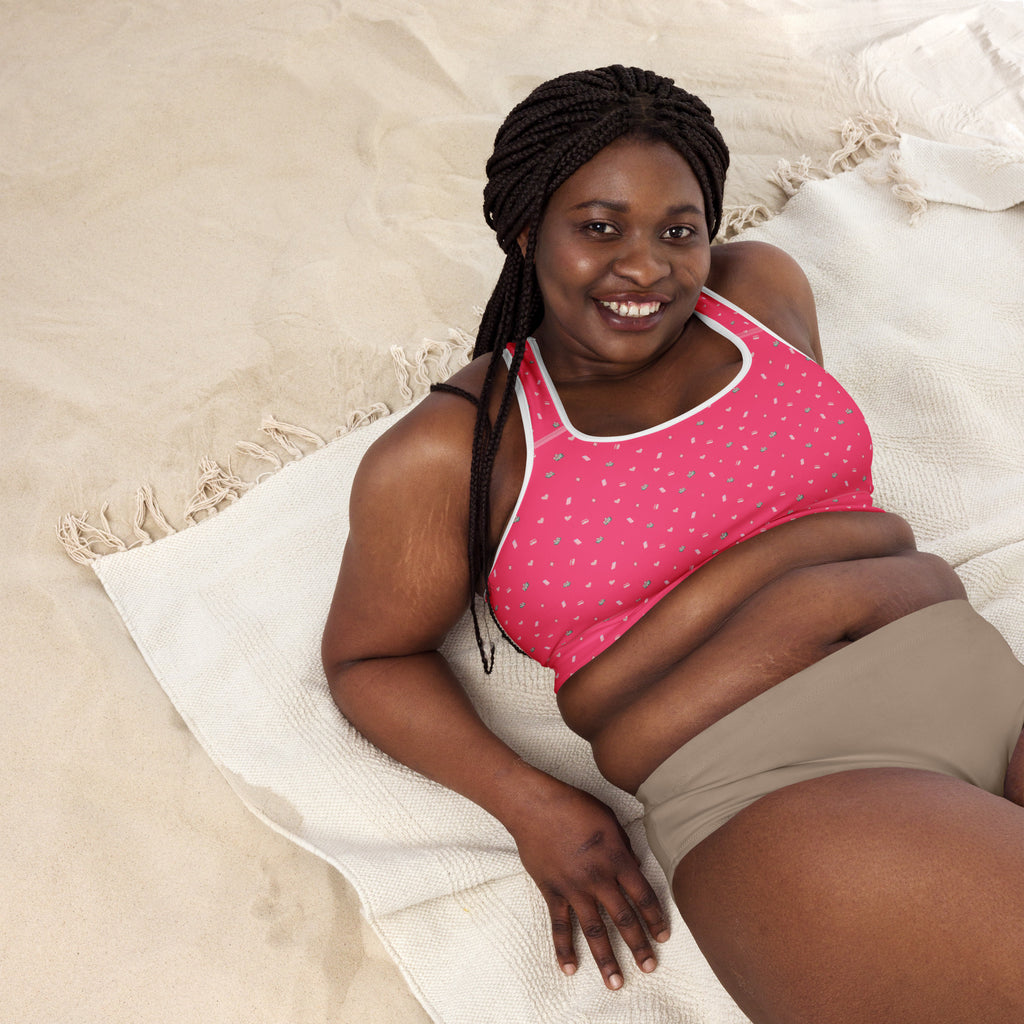 Girl Math Padded Sports Bra