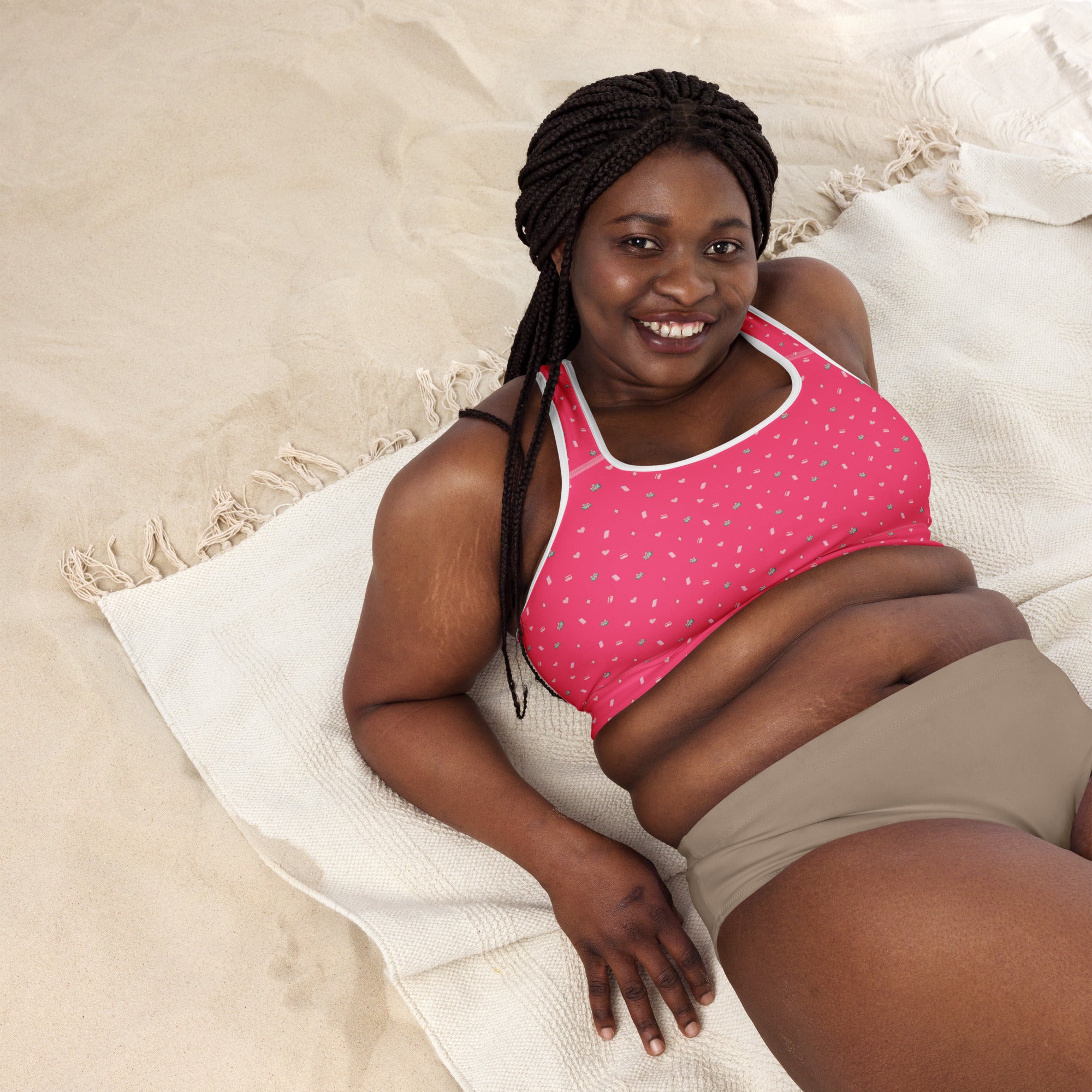 Girl Math Padded Sports Bra