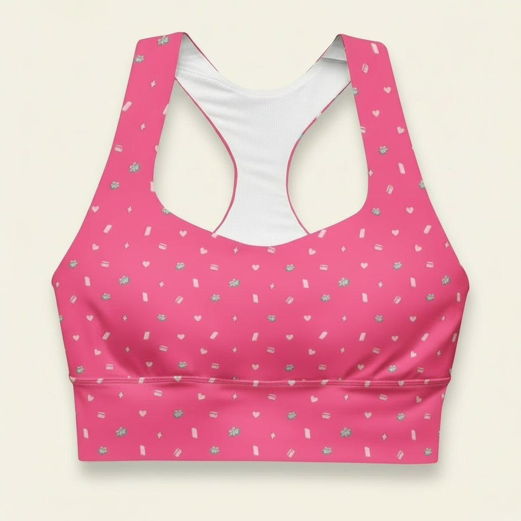 Girl Math Longline Sports Bra