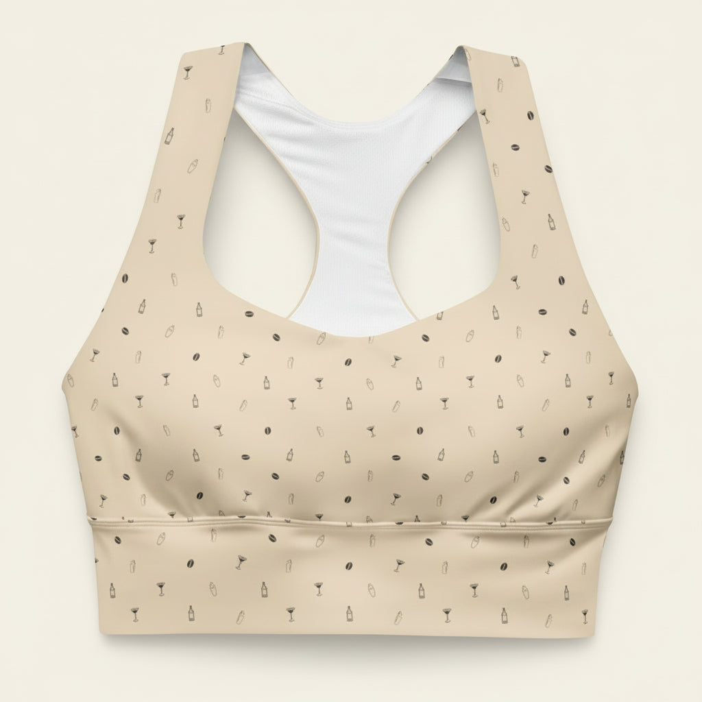 Espresso Tini Longline Sports Bra