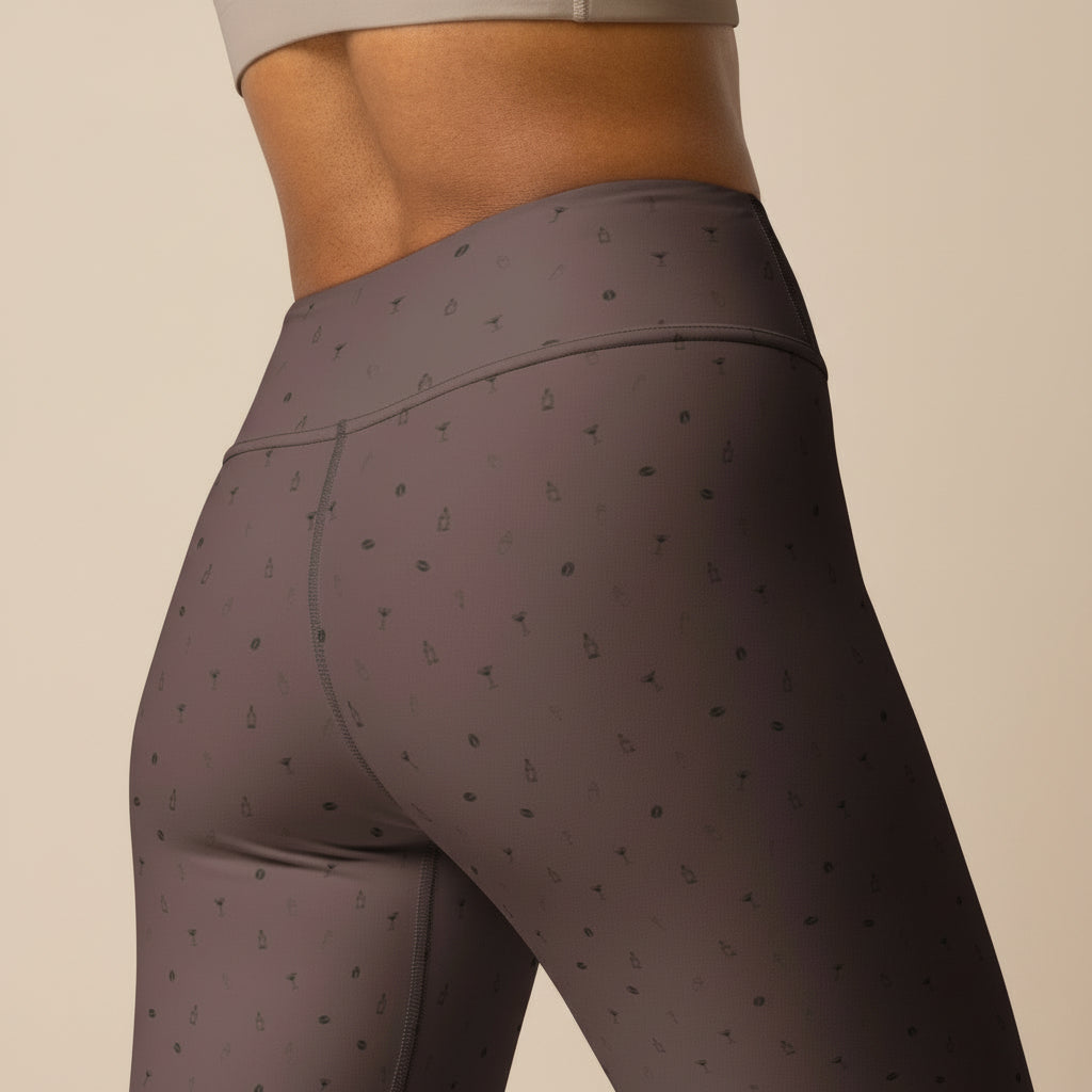 Espresso Tini Yoga Leggings in Brown