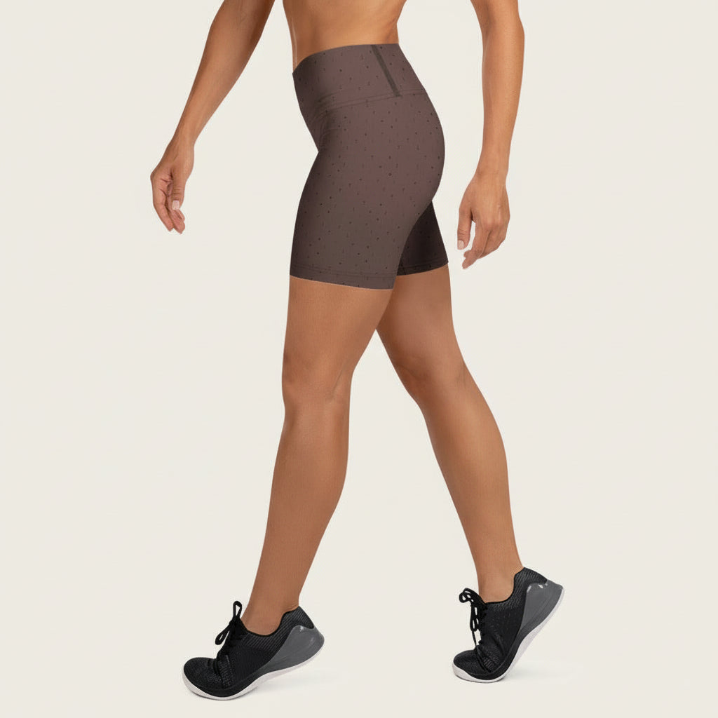 Brown Espresso Tini Yoga Shorts